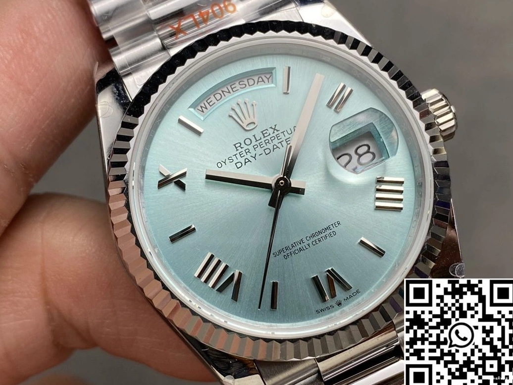 Rolex Day Steel v5 Tungsten M128236-0018 Factory 36mm White QF Date Dial 0410